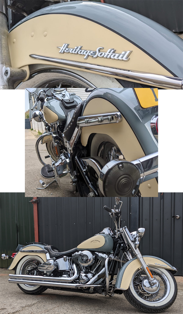 Custom painted Heritage Softail Harley Davidson